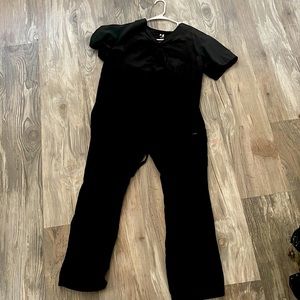 Dagacci Black Scrubs Set Top & Bottom